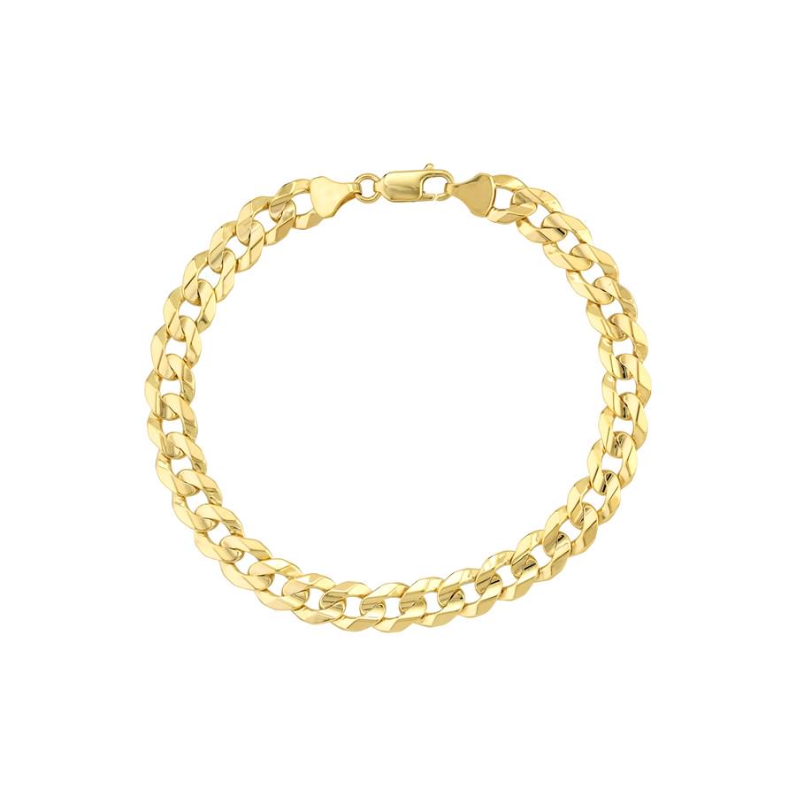 10K Yellow Gold 8.5 mm Concave Cuban Chain w Lobster Clasp - 9in.: 10K Yellow Gold 8.5 mm Concave Cuban Chain w Lobster Clasp - 9in. Product Id: 245699 Metal: Gold Purity: 10K Finish: Polished Length Of Item: 9in Chain Type: Cuban Chain Width: 8.5mm