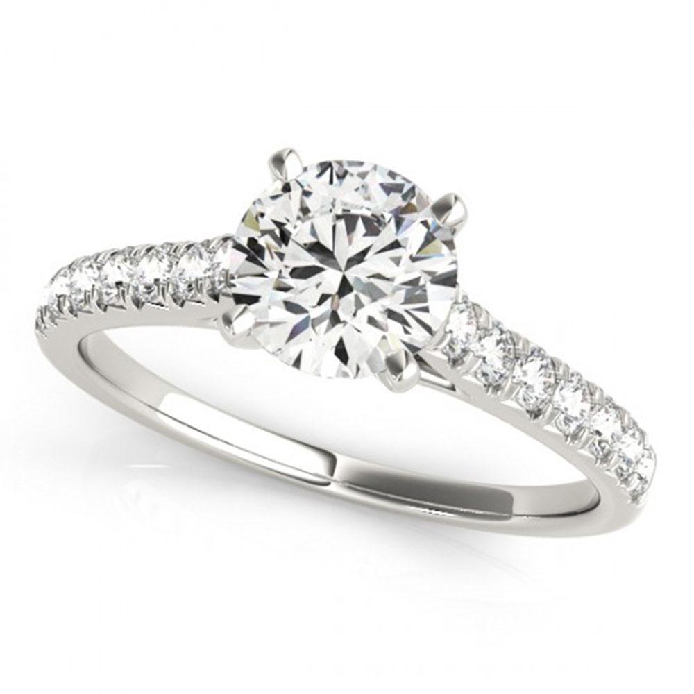 1.45 ctw Certified VS/SI Diamond Ring 18k White Gold: 1.45 ctw Certified VS/SI Diamond Ring 18k White Gold Item: Diamond Wedding Ring Total Gem weight: 1.45 carats Metal: Solid 18k White Gold Gold Product Weight: Approx. 4.9 grams Jewelry Note:
