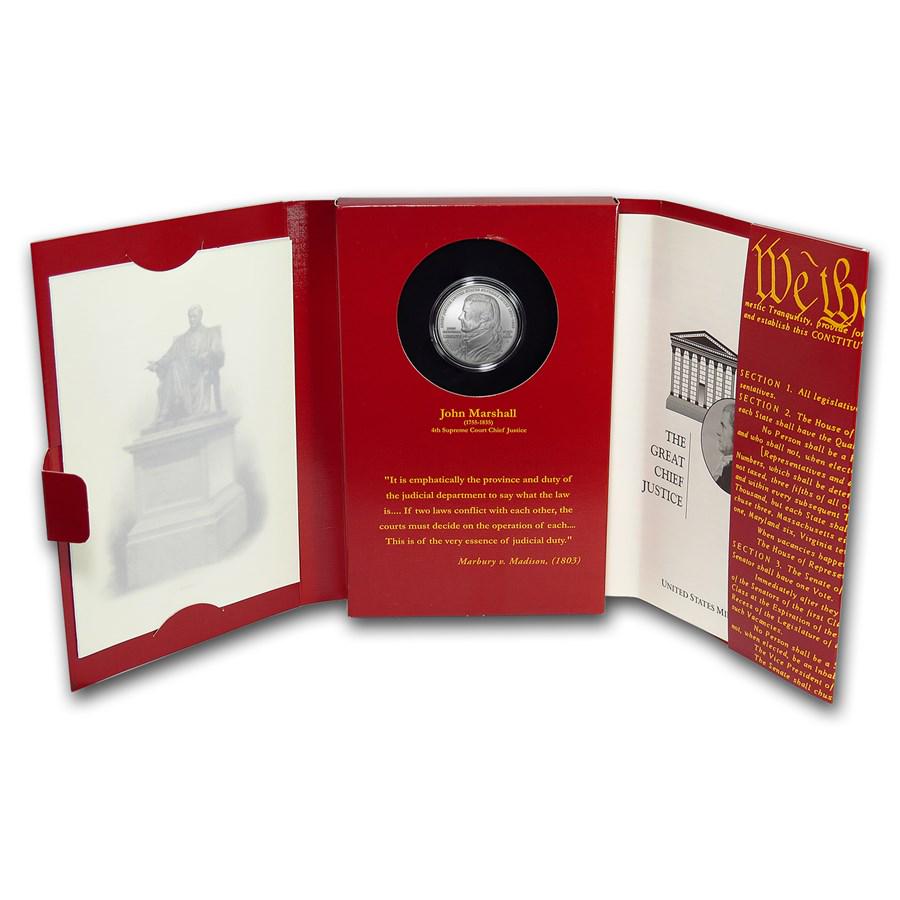 2005-P Chief Justice John Marshall Coin/Chronicles Set BU (Book): 2005-P Chief Justice John Marshall Coin/Chronicles Set BU (Book) SKU: 11661 Year: 2005 Grade: Brilliant Unc Grade Service: None Denomination: $1.00 Dollar Mint Mark: P - Philadelphia Meta