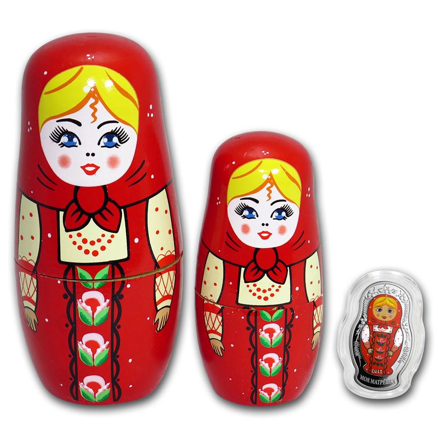 2017 Solomon Islands 1 oz Silver Proof Matryoshka Nesting Doll: 2017 Solomon Islands 1 oz Silver Proof Matryoshka Nesting Doll Product ID: 155779 Year: 2017 Grade: Proof Grade Service: None Denomination: 5 Dollars Mint Mark: Not Shown Metal Content: 1