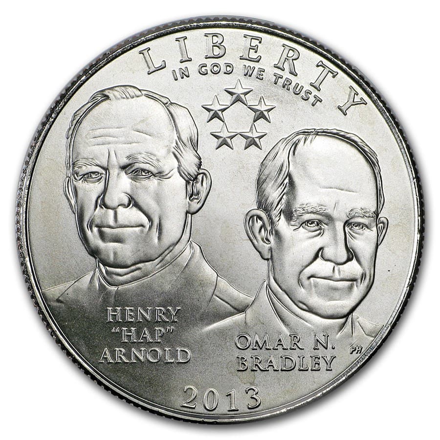 2013-D Five Star General 1/2 Dollar Clad Commem BU (w/Box & COA): 2013-D Five Star General 1/2 Dollar Clad Commem BU (w/Box & COA) RBJ no: 118328 Year: 2013 Grade: Brilliant Unc Grade Service: None Denomination: 50 Cents Mint Mark: D - Denver Metal Cont