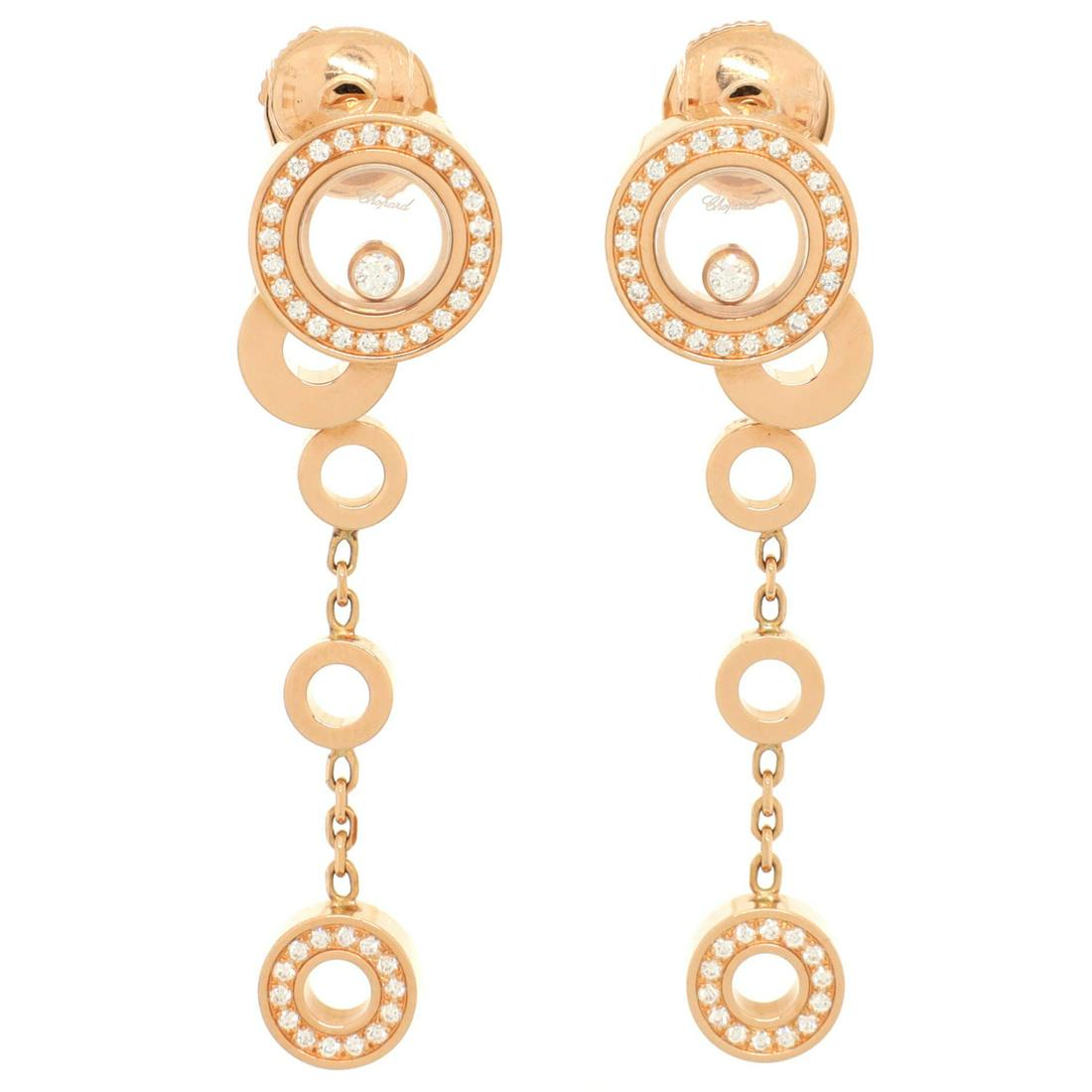 Chopard Happy Bubbles Earring Earrings 18k Yellow Gold And