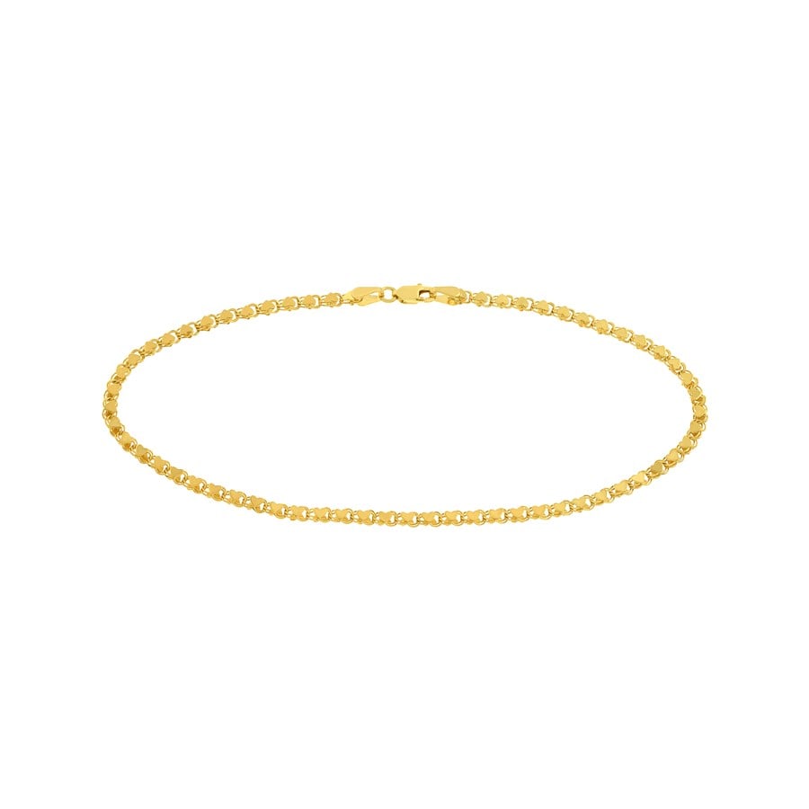 14K Yellow Gold 3mm Mirror Rope Chain - 10 in.: 14K Yellow Gold 3mm Mirror Rope Chain - 10 in. , Product Id: 242622 Purity: 14K Finish: Polished Length Of Item: 10in Clasp/Connector: Lobster