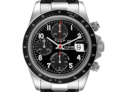 Tudor Prince Date Chronograph Black Dial Steel Mens Watch: Tudor Prince Date Chronograph Black Dial Steel Mens Watch Product Code: 39193-34CB0 Brand: Tudor Condition: Pre-Owned