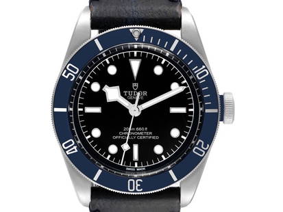 Tudor Heritage Black Bay Blue Bezel Steel Mens Watch: Tudor Heritage Black Bay Blue Bezel Steel Mens Watch Product Code: 41528-34CB0 Brand: Tudor Condition: Pre-Owned