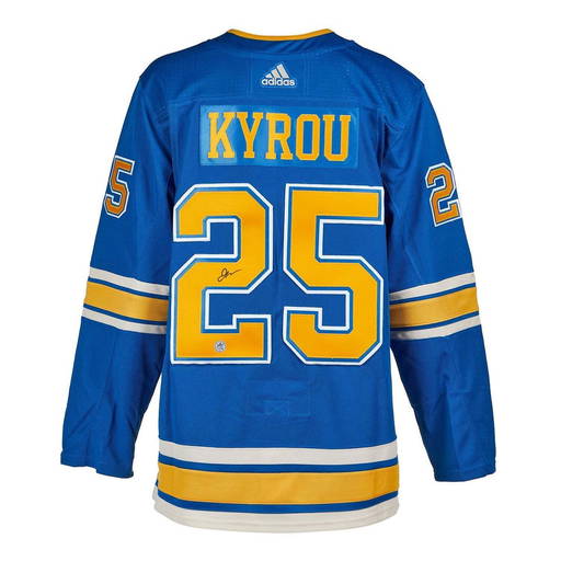 Autographed/Signed Brett Hull St. Louis Blue Yellow Numbers Hockey Jersey JSA COA - Hall of Fame Sports Memorabilia