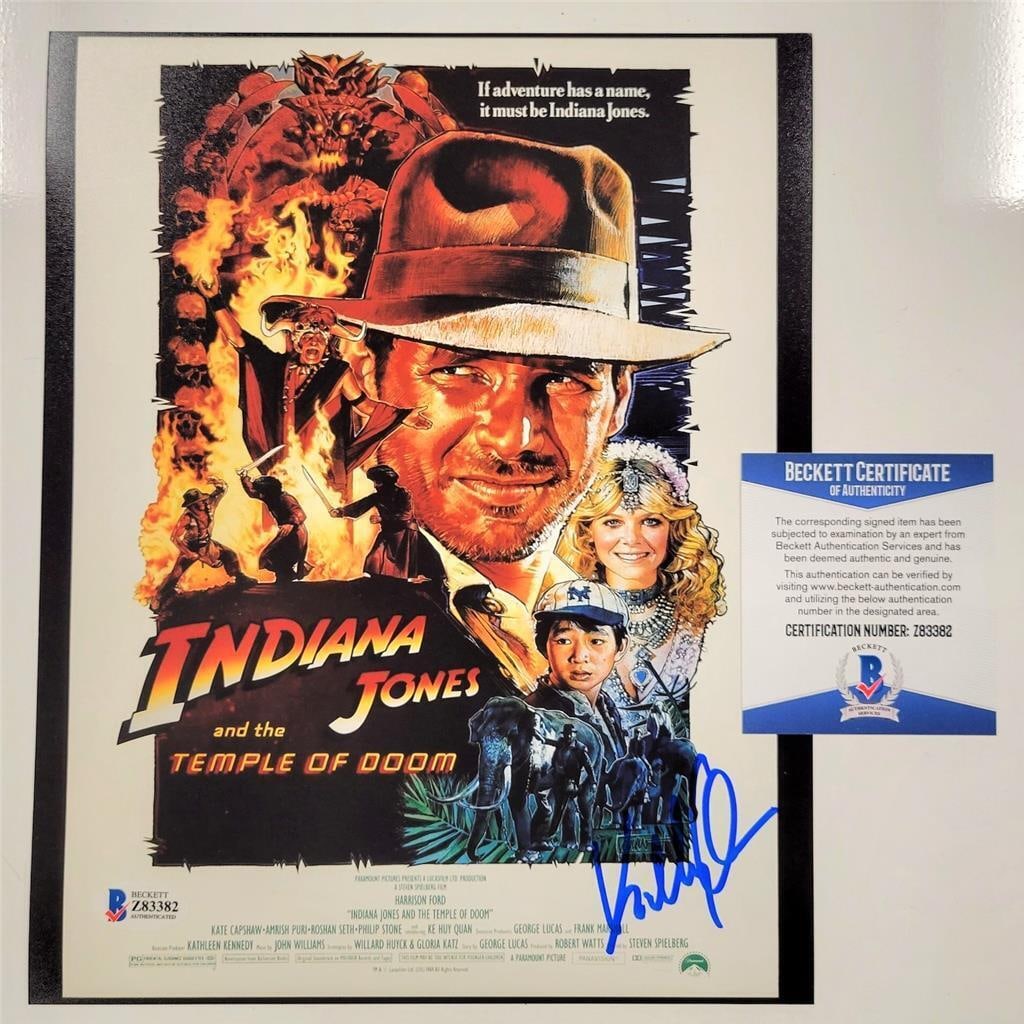 Jonathan Ke Quan signed Indiana Jones 8x10 movie poster photo Beckett BAS COA: Jonathan Ke Quan signed Indiana Jones 8x10 movie poster photo Beckett BAS COA Jonathan Ke Quan signed Indiana Jones 8x10 movie poster photo~ Beckett BAS COA RBJ no: 7358640947288