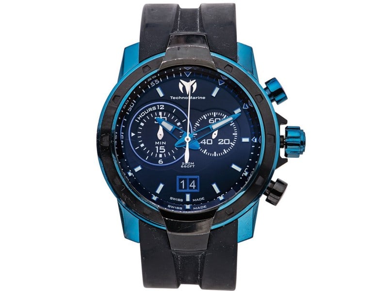 Technomarine mens UF6: Technomarine mens UF6 Product Code: 611004-39B2A Brand: Technomarine Condition: Pre-Owned Stainless steel case, Rubber strap, Black dial, Quartz movement, Scratch resistant mineral, Water resistant up