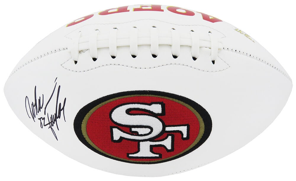 John Taylor Signed San Francisco 49ers Logo White Full Size Football - (SS COA): John Taylor Signed San Francisco 49ers Logo White Full Size Football - (SS COA) John Taylor Signed San Francisco 49ers Logo White Full Size Football - (SS COA) RBJ no: 7359667732568