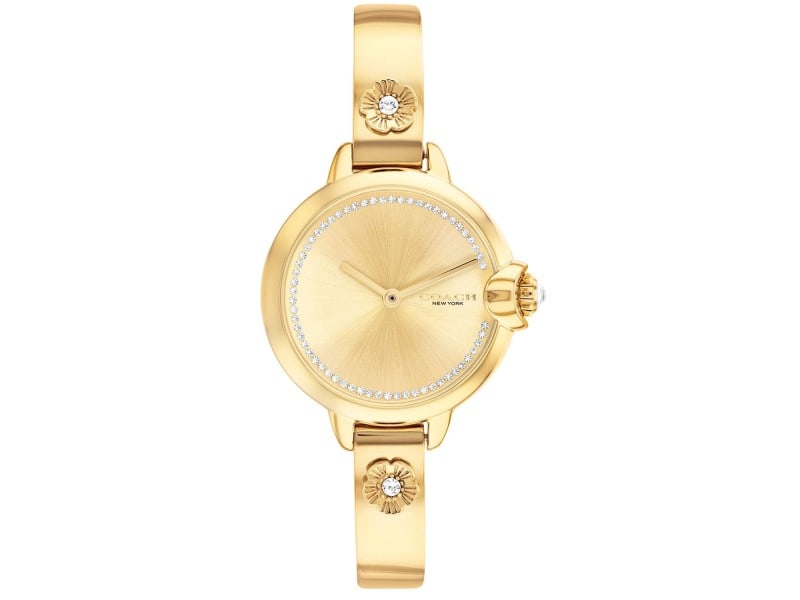 Coach womens Arden: Coach womens Arden Product Code: 14503959-39B2A Brand: Coach Condition: Never Worn Stainless steel case, Stainless steel bracelet, Gold dial, Quartz movement, Scratch resistant sapphire, Water resista