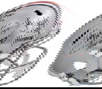 GRIFFIN, GEORGE & SMITH AUTOGRAPHED OHIO STATE FULL SIZE HELMET HEISMAN BECKETT: GRIFFIN, GEORGE & SMITH AUTOGRAPHED OHIO STATE FULL SIZE HELMET HEISMAN BECKETT GRIFFIN, GEORGE & SMITH AUTOGRAPHED OHIO STATE FULL SIZE HELMET HEISMAN BECKETT RBJ no:7365509283928