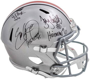 GRIFFIN, GEORGE & SMITH AUTOGRAPHED OHIO STATE FULL SIZE HELMET HEISMAN BECKETT: GRIFFIN, GEORGE & SMITH AUTOGRAPHED OHIO STATE FULL SIZE HELMET HEISMAN BECKETT GRIFFIN, GEORGE & SMITH AUTOGRAPHED OHIO STATE FULL SIZE HELMET HEISMAN BECKETT RBJ no:7365509283928