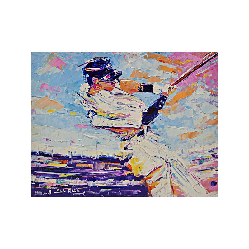 Aaron Judge New York Yankees "All Rise" Original Stephanie Reiter Artwork on 11x14 Wood: Aaron Judge New York Yankees "All Rise" Original Stephanie Reiter Artwork on 11x14 Wood Aaron Judge New York Yankees "All Rise" Original Stephanie Reiter Artwork - 11"x14" on WoodStephanie Reiter is a
