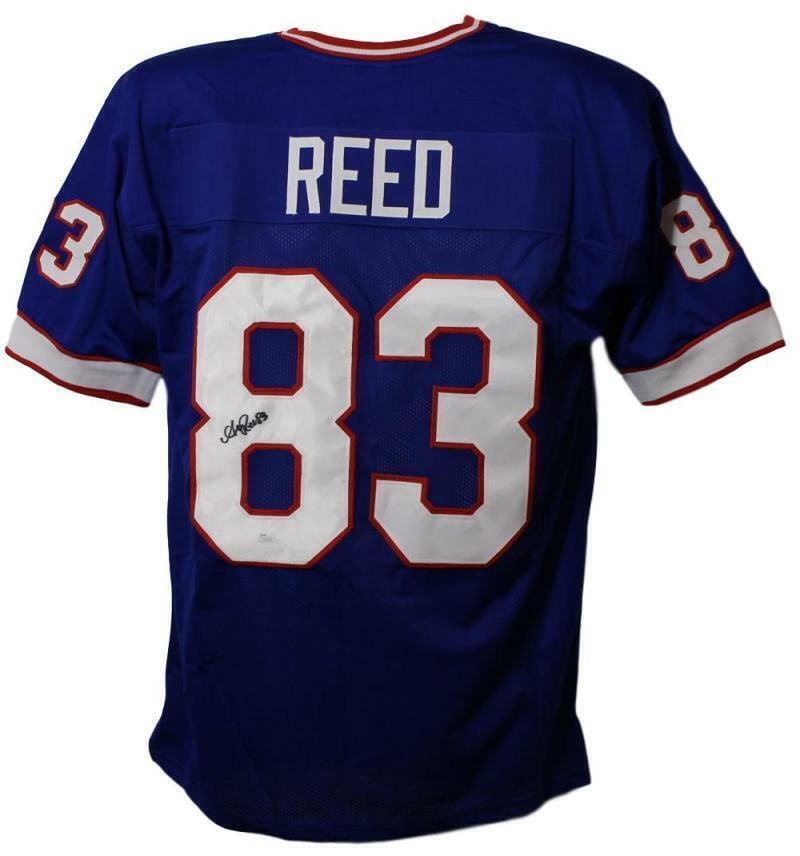 andre reed autographed/signed buffalo bills XL blue jersey JSA 21932: andre reed autographed/signed buffalo bills XL blue jersey JSA 21932 Andre Reed Autographed/Signed Buffalo Bills XL Blue Jersey JSA 21932 RBJ no:7486834770008