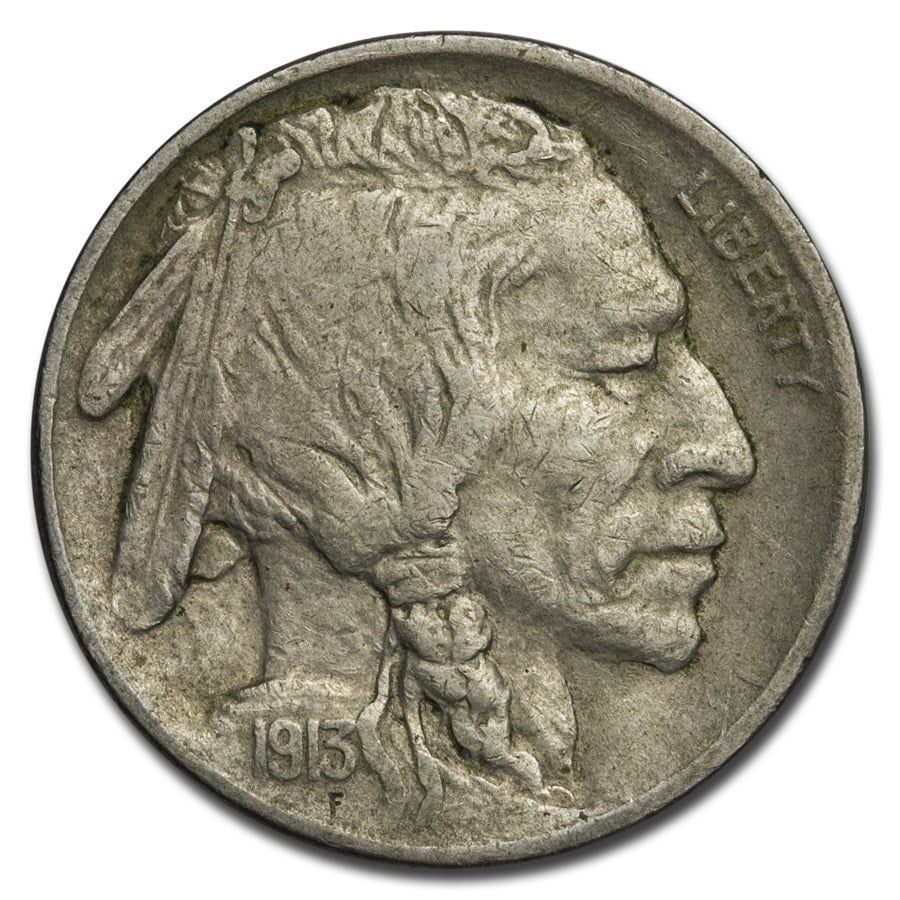 1913 Type-II Buffalo Nickel VF: 1913 Type-II Buffalo Nickel VF RBJ no: 1858 Year: 1913 Grade: Very Fine Grade Service: None Denomination: $0.05 Mint Mark: P - Philadelphia (Not Shown) Metal Content: 0 troy oz P