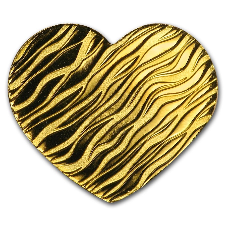 Palau 1/2 gram Gold $1 Little Treasure (Heart): Palau 1/2 gram Gold $1 Little Treasure (Heart) Product ID: 179355 Year: Not Shown Grade: Brilliant Unc Grade Service: None Denomination: $1.00 Mint Mark: Not Shown Metal Content: 0.016 tr