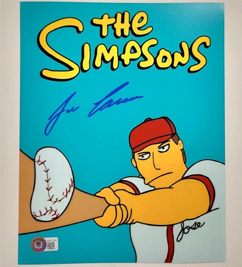 Jose Canseco signed Simpsons 8x10 Photo autograph BAS Beckett Witness: Jose Canseco signed Simpsons 8x10 Photo autograph BAS Beckett Witness Jose Canseco signed Simpsons 8x10 Photo autograph ~ BAS Beckett Witness SKU: RBJ7360691142744
