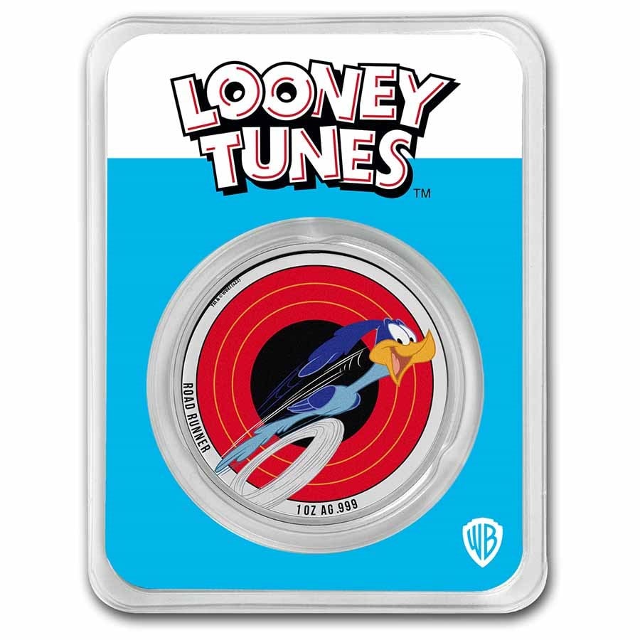 2023 Samoa 1 oz Silver Looney Tunes Road Runner Colorized w/ TEP: 2023 Samoa 1 oz Silver Looney Tunes Road Runner Colorized w/ TEP Product ID: 247642 Year: 2023 Grade: Brilliant Unc Grade Service: None Denomination: 5 Dollars Mint Mark: Not Shown Metal