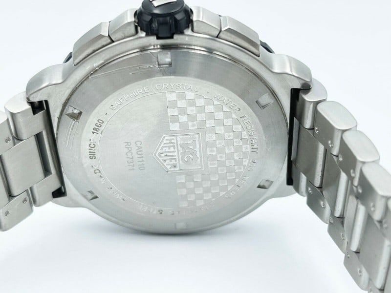 TAG Heuer Formula 1 Chronograph CAU1110 Stainless Steel: TAG Heuer Formula 1 Chronograph CAU1110 Stainless Steel Item Specifics: Band Material: Stainless Steel Band/Strap: Bracelet Brand: TAG Heuer Case Material: Stainless Steel Case Size: 41 mm