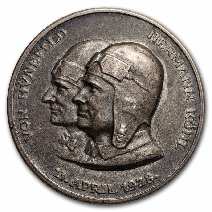 1928 Germany Weimar Republic Silver Medal East West Flight AU: 1928 Germany Weimar Republic Silver Medal East West Flight AU Product ID: 282066 Year: 1928 Grade: Almost Unc Grade Service: None Mint Mark: N/A - Not Available Metal Content: 0.92 troy oz