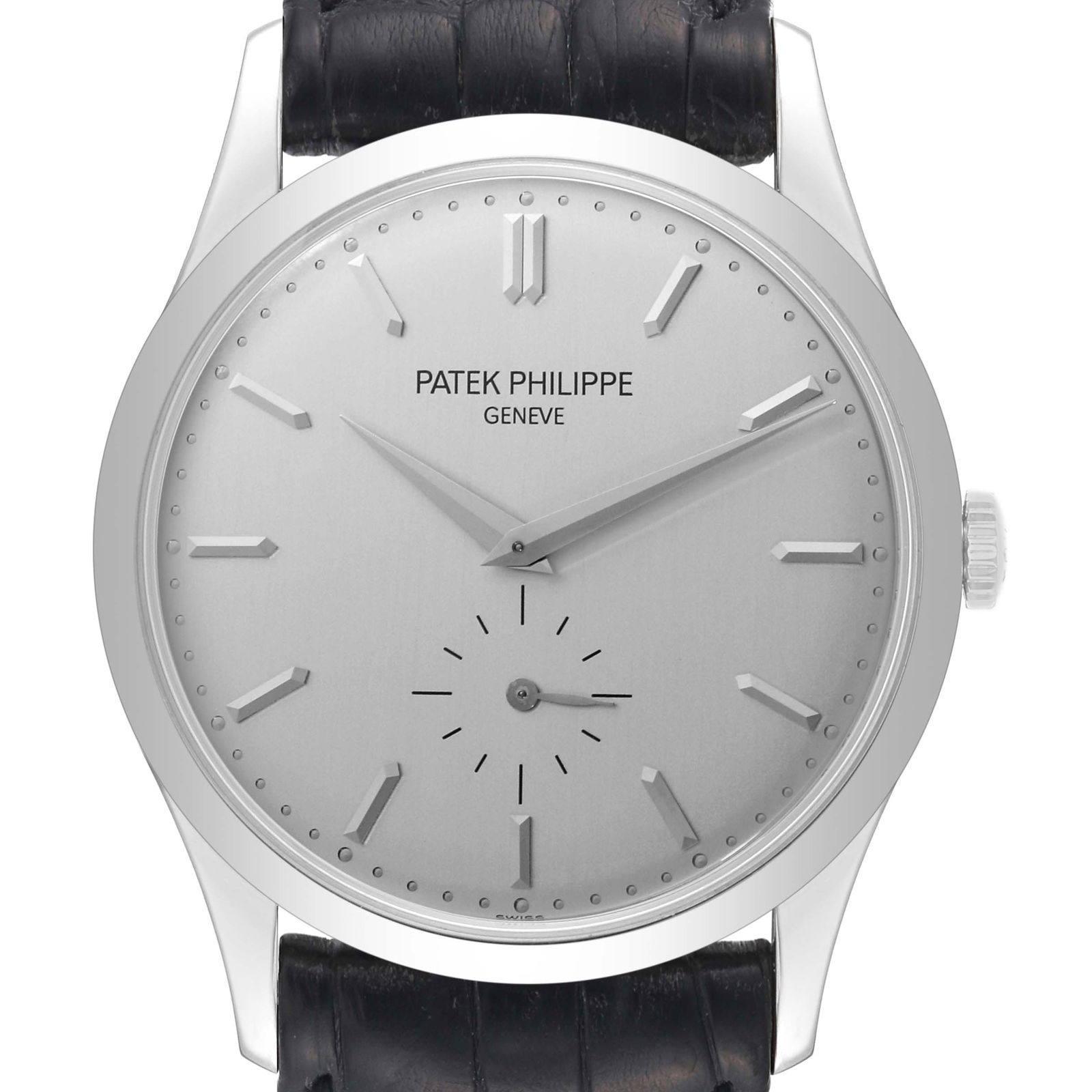 Patek Philippe Calatrava White Gold Mechanical Mens Watch 5196G: Patek Philippe Calatrava White Gold Mechanical Mens Watch 5196G RBJ no: 58072 Brand: Patek Philippe Model Name: Patek Philippe Calatrava White Gold Mechanical Mens Watch 5196G Model Number: 5196G Seri