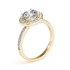 Natural 2.33 CTW Diamond Engagement Ring 14K Yellow Gold