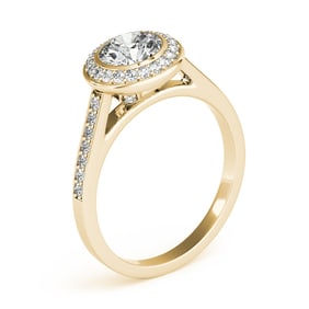 Natural 1.95 CTW Diamond Engagement Ring 18K Yellow Gold