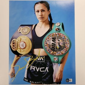 Seniesa Estrada signed Boxing 11x14 photo #3 autograph  Beckett BAS Holo