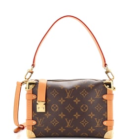 Louis Vuitton Side Trunk Handbag Monogram Canvas PM