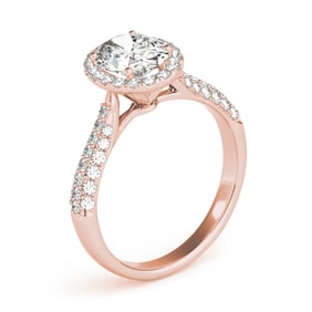 Natural 2.33 CTW Diamond Engagement Ring 14K Rose Gold
