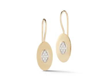 I.Reiss 14K Yellow Gold 0.13 Diamond Earrings