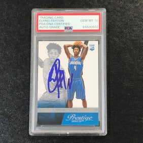2014-15 Panini Prestige #170 Elfrid Payton Signed Card AUTO 10 PSA/DNA Slabbed R