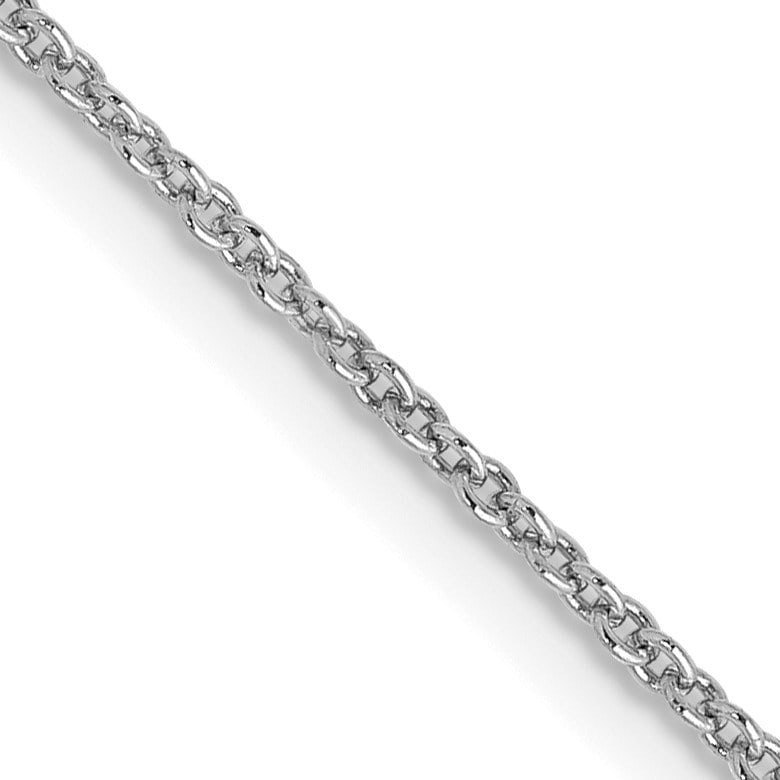 10K White Gold WG 1.2mm: 10K White Gold WG 1.2mm Cable Chain - 22 in. Description: SKU no: RBJ265059 Metal: Gold Purity: 10K