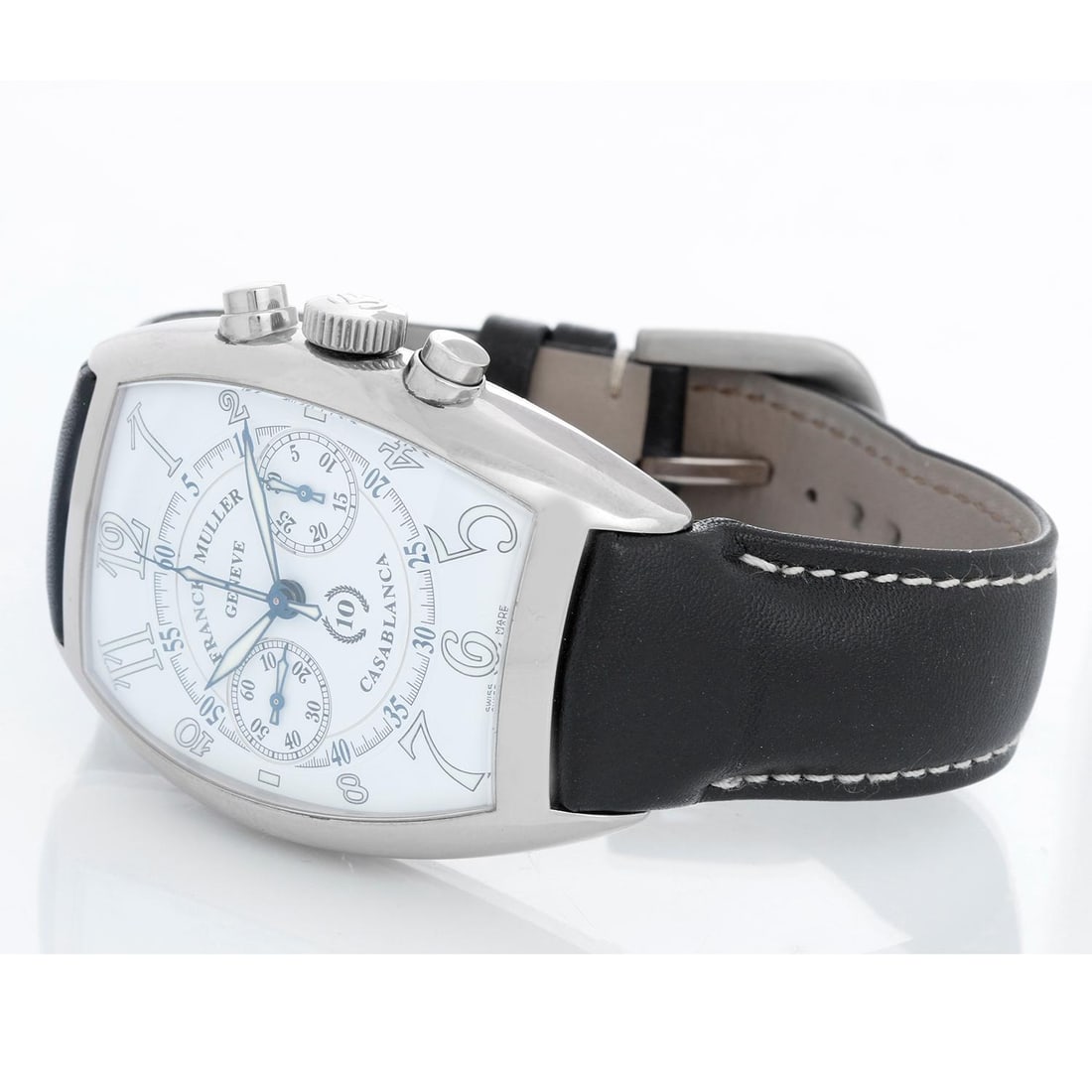 Franck Muller Casablanca 10th Anniversary: Franck Muller Casablanca 10th Anniversary 18K White Gold Mens Watch Ref 8885 Description: Creator: Franck Muller Case Material: White Gold Movement: Automatic Place of Origin: Switzerland