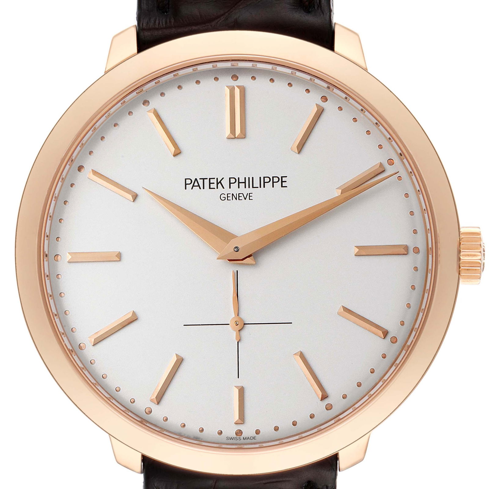 Patek Philippe Calatrava 18K Rose: Patek Philippe Calatrava 18K Rose SKU no: RBJ39725 Brand: Patek Philippe Model Name: Patek Philippe Calatrava 18K Rose Gold Silver Dial Watch 5123R Model Number: 5123R-001 Serial Number: 589xxxx