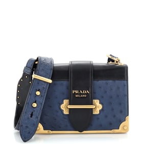 Prada Cahier Crossbody Bag Leather