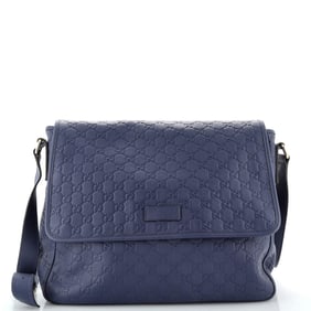 Gucci Flap Messenger Bag Guccissima