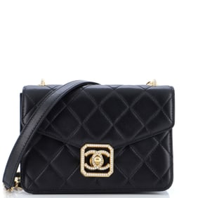 Chanel Crystal Geometric Frame CC