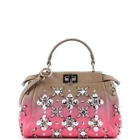 Fendi Peekaboo Bag Crystal Embellished