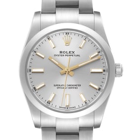 Rolex Oyster Perpetual 34mm Silver