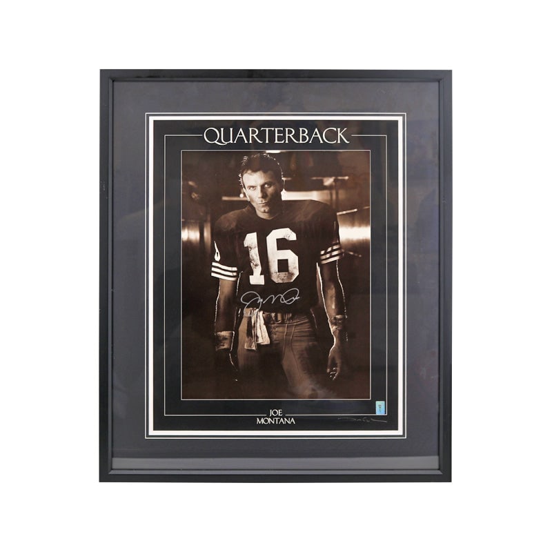 joe montana san francisco 49ers autographed: joe montana san francisco 49ers autographed Joe Montana San Francisco 49ers Autographed Signed Black Framed 18x24 Print (Joe Montana Hologram)This item is pre-framed and may have some imperfections no