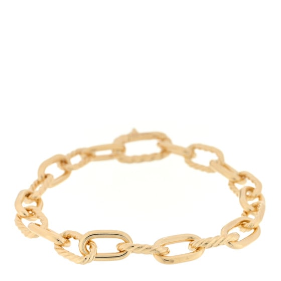 David Yurman 18K Yellow Gold 8.5mm Madison Classic Chain Bracelet: David Yurman 18K Yellow Gold 8.5mm Madison Classic Chain Bracelet SKU no: RBJ1372262 Brand: DAVID YURMAN Condition: Excellent Condition Details: Hardware: Faint scratch(es) Circumference: 7.5 in W