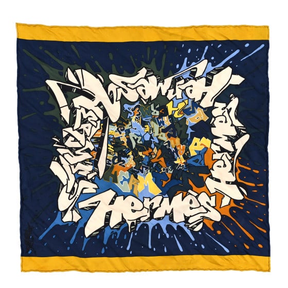 Hermes Silk Gavroche Graff Pocket Square Scarf Marine: Hermes Silk Gavroche Graff Pocket Square Scarf Marine SKU no: RBJ1386549 Brand: HERMES Condition: Very Good Condition Details: Exterior: Creases, marks, frayed stitch(es) Length: 16.5 in Height: 1