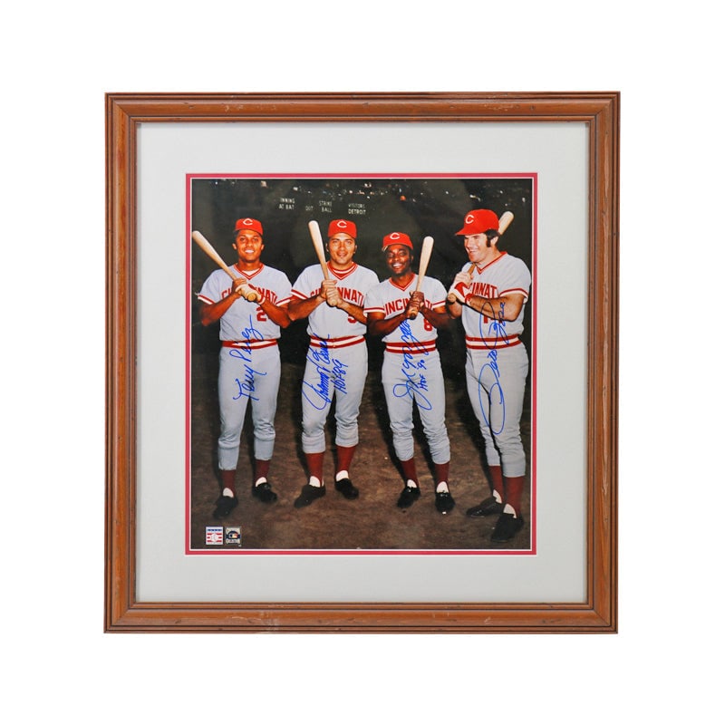 the big red machine cincinnati reds: the big red machine cincinnati reds The Big Red Machine Cincinnati Reds Autographed Signed Framed 16x20 Photo (JSA LOA #YY64521)This item is pre-framed and may have some imperfections not visible in t