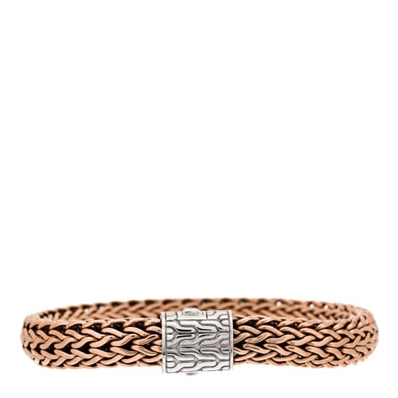 John Hardy Sterling Silver Bronze 10.5mm Classic Chain Bracelet: John Hardy Sterling Silver Bronze 10.5mm Classic Chain Bracelet This is an authentic JOHN HARDY Sterling Silver Bronze 10.5mm Classic Chain Bracelet. The bracelet is crafted of sterling silver and bro