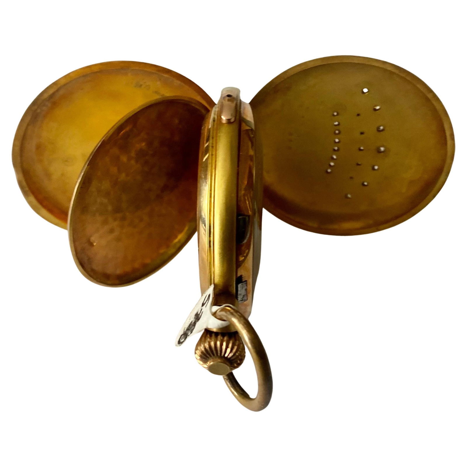 Large Invicta Diamond Crown 14k: Large Invicta Diamond Crown 14k Brand: INVICTA WATCH Case Material: 14k Gold Stone: Diamond Stone Cut: Old European Cut Weight: 118 g Case Shape: Round Movement: Manual Wind Chro