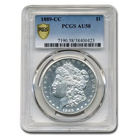 1889-CC Morgan Dollar AU-58 PCGS