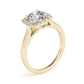 Natural 2.03 CTW Diamond Engagement Ring 18K Yellow Gold
