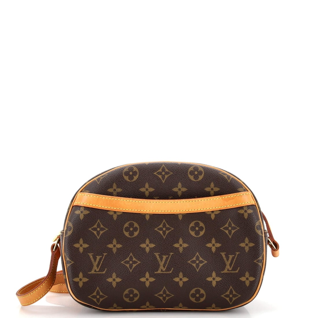 Louis Vuitton Blois Handbag Monogram: Louis Vuitton Blois Handbag Monogram Canvas Exterior Color: Brown Exterior Material: Canvas Coated Interior Material: Leather Hardware Color: Gold Accessories: No Accessories SKU no: RBJHB.LV.BLOI