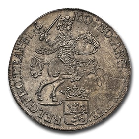 1734 Netherlands Silver Ducaton MS-61 NGC